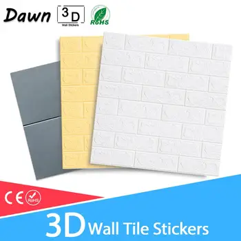

3D Wall Stickers Marble Brick Waterproof wall paper Self-Adhesive Decor Background For Kids Room Living Room Wall Sticker
