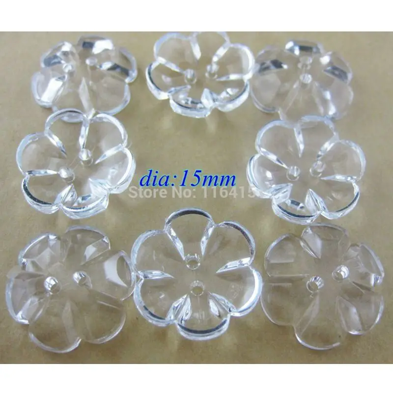  200Pcs Small Buttons for Crafts, Flower Shape Sewing