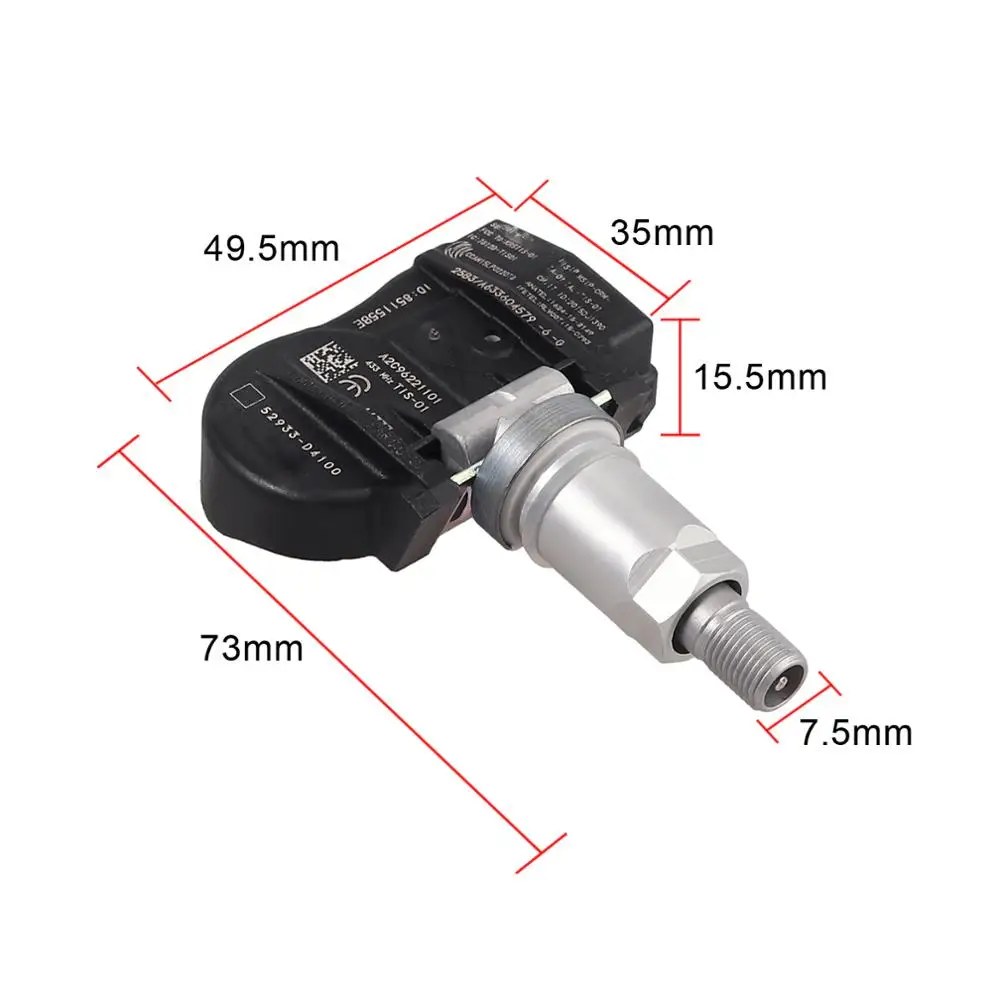 Автовыход 4 шт. для TPMS датчик давления в шинах 433 МГц для hyundai Kia 52933-d4100 52933d4100 S180052092 2910000102400