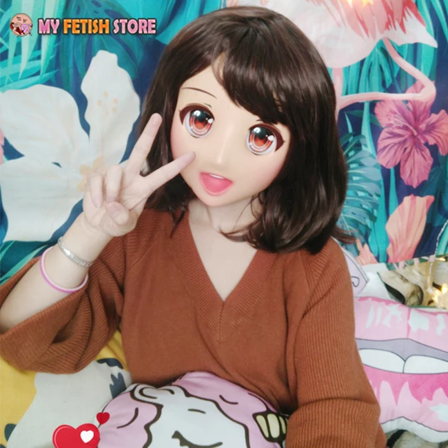 (Oliva 3) Женская милая девочка каучуковая полуголовая Kigurumi мультяшная Маска