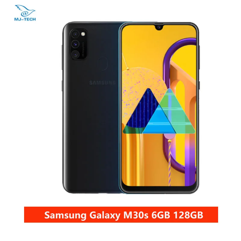 Samsung Galaxy M30s 6 ГБ 128 ГБ 6," sAMOLED дисплей 48MP Тройная камера 6000 мАч батарея мобильный телефон