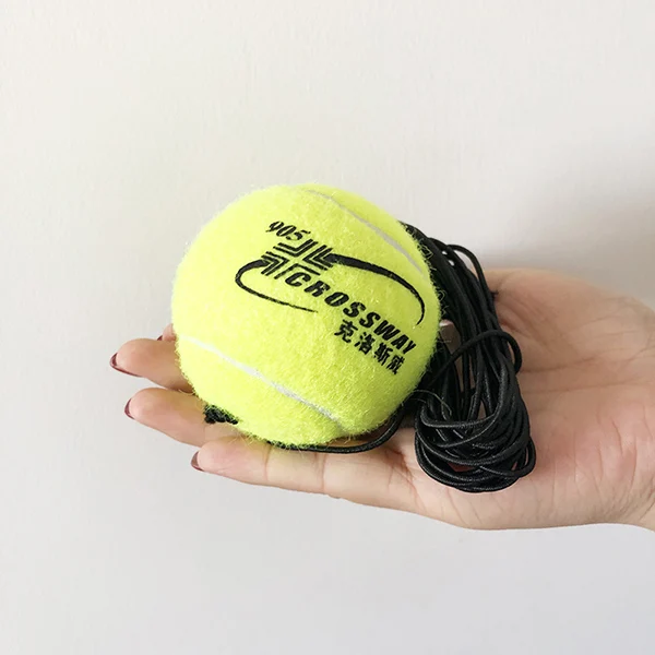 One ball 1 комплект сверхмощный инструмент для обучения теннису с шаровой тренировкой самомощный тренажер партнер спарринг устройство плинтус - Цвет: One ball