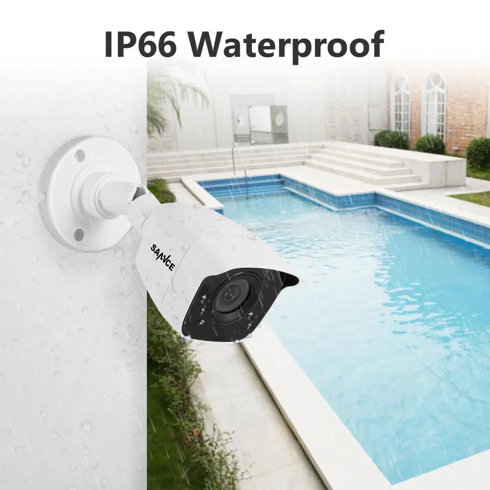 SANNCE 8 канальная система видеонаблюдения HD 1080N AHD DVR 4 шт. 1080P ИК наружная канальный