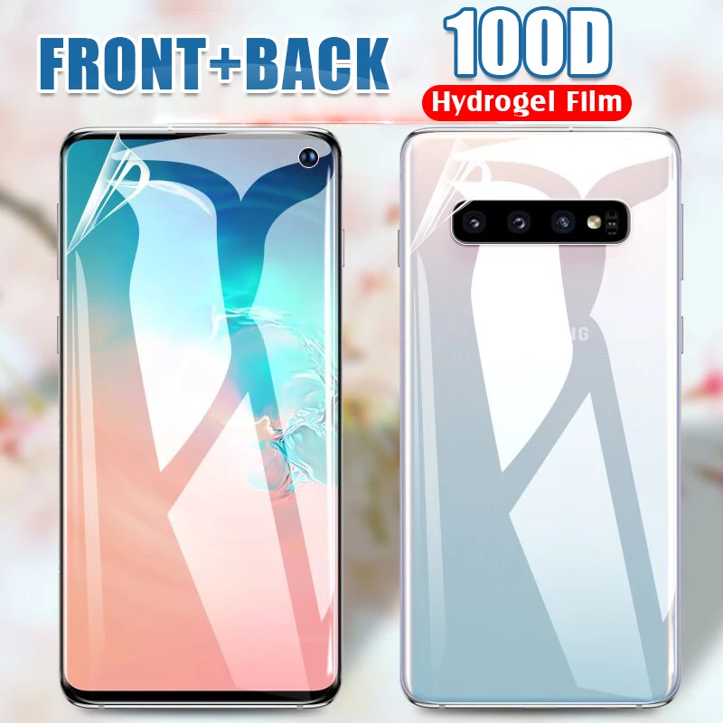 Передняя пленка для задней крышки 100D Гидрогелевая самсунг samsung Galaxy S8 S9 S10e Plus Note 8 9