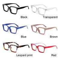 Men Women Fashion Oversized Square Reading Glasses Large Frame Presbyopia Eyeglasses Diopter +1.0~+3.0 5