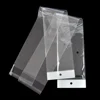 5 sizes OPP Clear Plastic Package Wig Bag Self Adhesive Transparent Long Poly Bag For Packaging Hairpiece Hair Extension Pouch 1