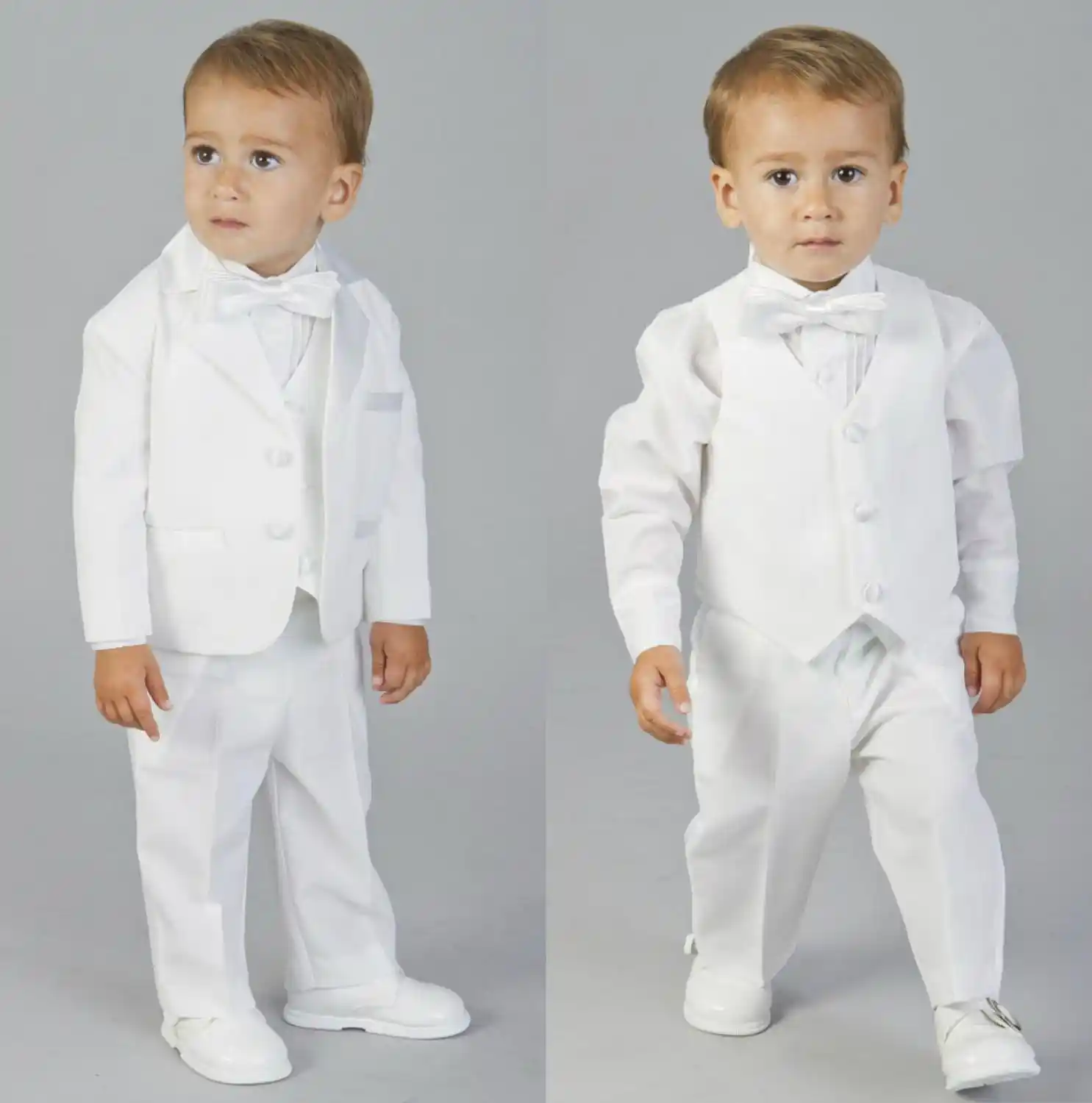 Novedad De 2020 Trajes Blancos Para Ninos Pequenos Blazers Abrigos Hechos A Medida Traje Formal De Boda Ropa Negra De 3 Piezas Para Ninos Aliexpress