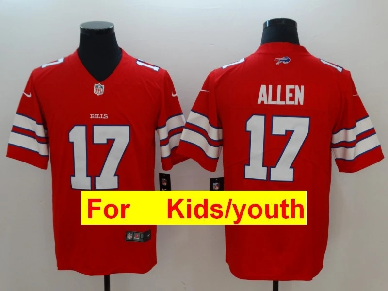 Золотой Youth Buffalo Tre'Davious White Tremaine Edmunds Josh Allen LeSean McCoy Jim Kelly игровая цветная Футбольная форма - Цвет: Золотой