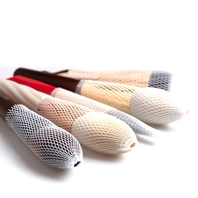 20Pcs Makeup Brush Protector Makeup Brushes Pen Guard Expandable Mesh Cover Cosmetic Brush Pen Cover