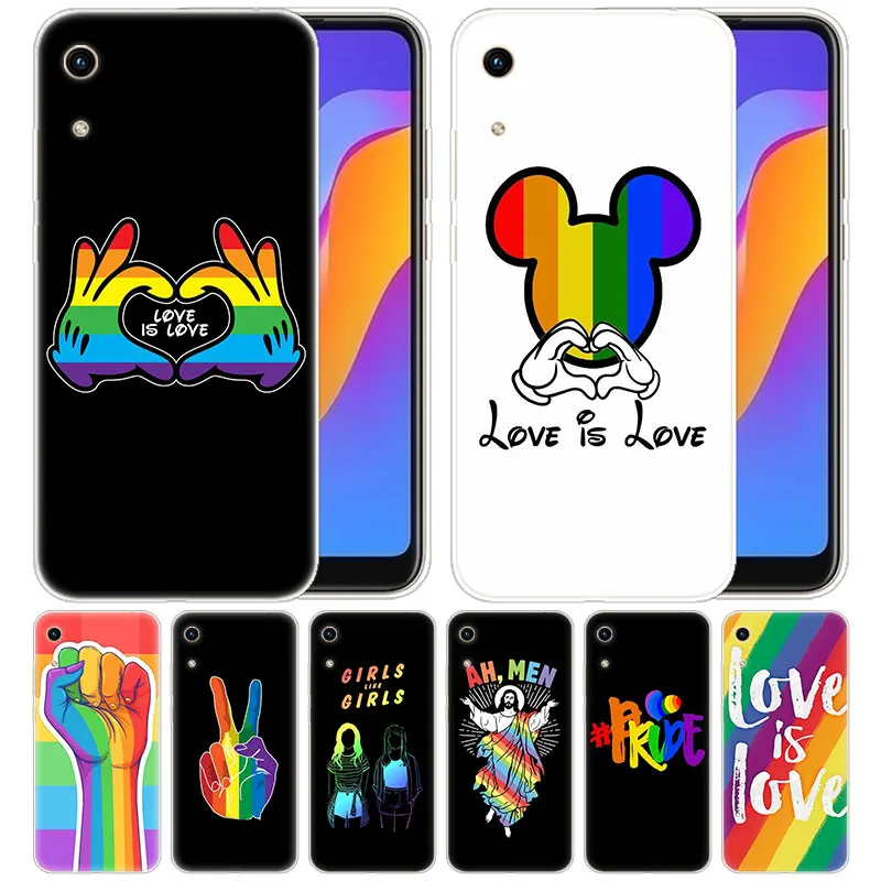 Роскошный силиконовый чехол Love is love для геев лесбиянок LGBT Huawei Honor 9X 8A 7A 20 Pro 7X 8X 7S 8S 8