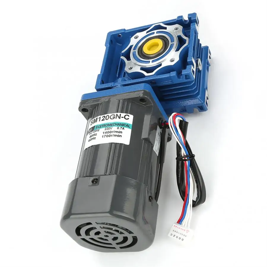 50K AC220V 120W самоблокирующийся червь Регулируемый CW/CCW мотор шестерни с регулятором 5M120GN-RV40