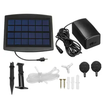 

Solar Powered Aerator Air Pump Oxygen LED Outdoor Pool Pond Fish Tanks Adjustable Oxygen Pump Pond Aerator