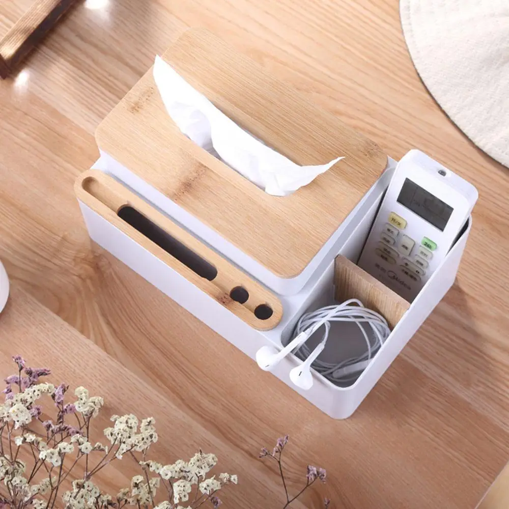 

Plastic Tissue Box New Brand Modern Wooden Cover Paper with Oak Home Car Napkins Holder Case Home Organizer Decoration Tools