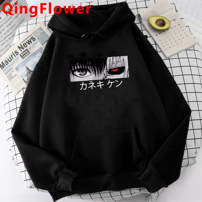 Японское аниме Kaneki Ken Токийский Гуль крутые толстовки Мужская зимняя модель
