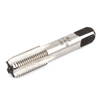 

uxcell G1/4-19 BSP 55 Degree 4 Flutes HSS Cylindrical Pipe Thread 65mm Length