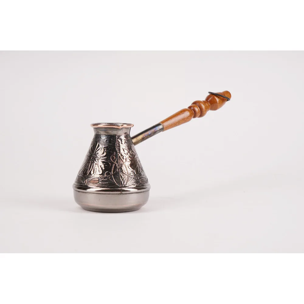 ТУРКА ДЛЯ КОФЕ медная с деревянной резной ручкой 200 мл.|coffee pot|gift giftscoffee gift |