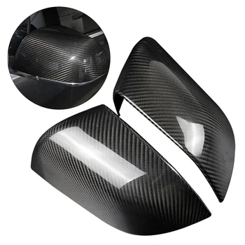 

2pcs Exterior Carbon Fiber Sticker Auto Vehicle Car Styling Decorative Frame Protective Side Mirror Cover Cap For Tesla Model 3