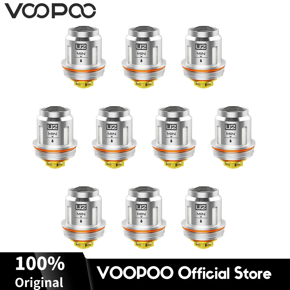VOOPOO UFORCE U2 двойные катушки 0.4ohm DL головки 40 80 Вт для Drag 2 Mini Vmate Rex Калибр Uforce T1 T2 танк