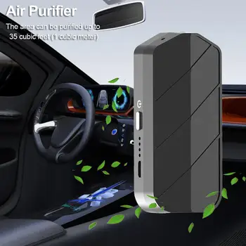 

1200W USB Portable UVC Car Air Purifier Air Freshener Emergency Lighting Negative Ion Air Cleaner Car Supplies