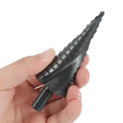 Juego de brocas escalonadas de cobalto HSS, espiral de acero de alta velocidad de nitrógeno para Cono de Metal, agujero de vástago triangular, 4 20MM