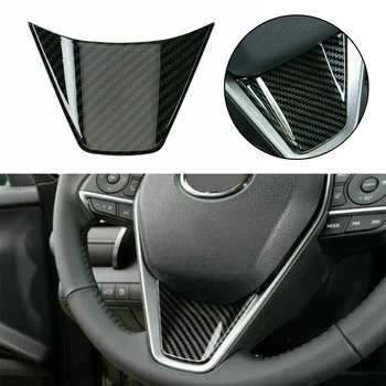 

For Toyota Camry 2018-2020 Carbon Fiber Interior Steering Wheel Frame Cover Find The Correct Placement