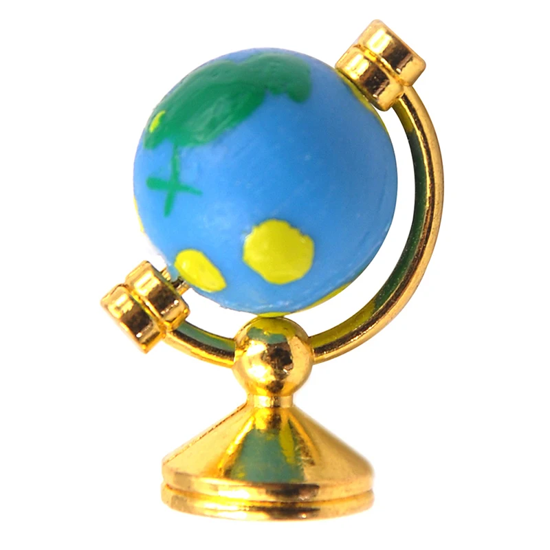 Кукольный домик Rolling Globe с подставкой 1:12 миниатюрный кукольный домик для учебы гостиная спальня мебель для читальных залов аксессуар