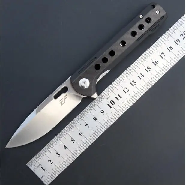 Carbon Fiber Handle Складной нож Eafengrow EF910 D2 лезвие+ G10 нож с ручкой из углеродного волокна инструмент для выживания кемпинга карманный нож для охоты уличный инструмент EDC - Цвет: Carbon Fiber Handle