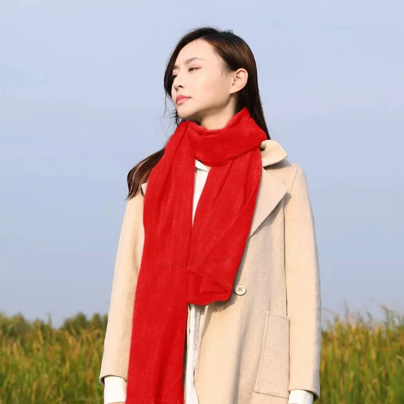 

Youpin PMA Graphene Heating Scarf 3 Gear Adjustable Fiber Fabric Water Washable Interface Soft Warm Unisex Red Christmas gift