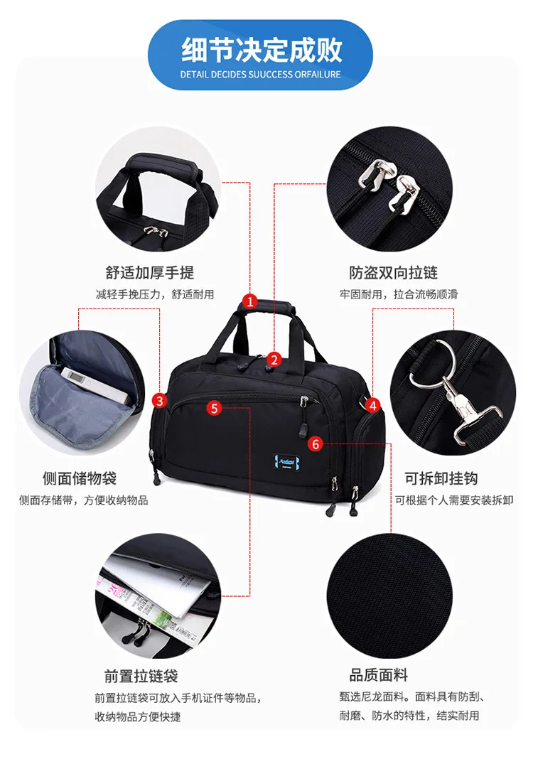 Водонепроницаемая женская сумка для путешествий, ручная сумка для багажа, мужская деловая дорожная сумка, дамская сумка на плечо, сумка-мессенджер