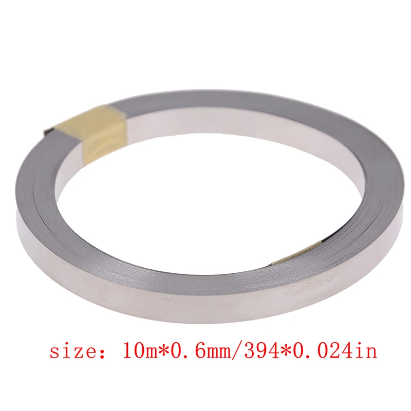 10m 3/5/6/8mm 18650 Li-ion Battery Nickel Sheet Plate Nickel Plated Steel Belt Strip 0.1mm Connector Spot Welding Machine