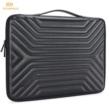 

DOMISO 10 13 14 15.6 Inch Shockproof Waterproof Laptop Sleeve with Handle Lightweight Soft EVA Tablet Case for Laptops Black