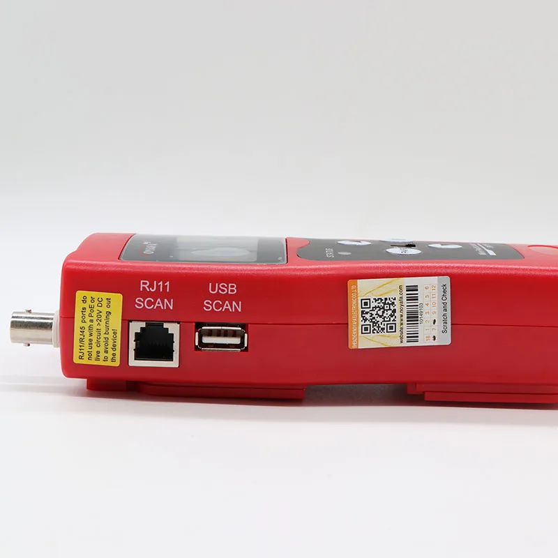 Noyafa NF-308 мониторинг сети кабельный тестер ЖК-провода дефектоскоп локальной сети коаксиальный BNC USB RJ45 RJ11 красный цвет