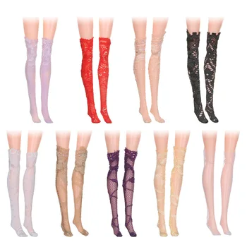 

2/4/5 Pairs BJD/SD Lace Socks Stocking for 1:6 Dolls Clothes Accessories Kids Girls DIY Toys Dolls for Children Dollhouse Random