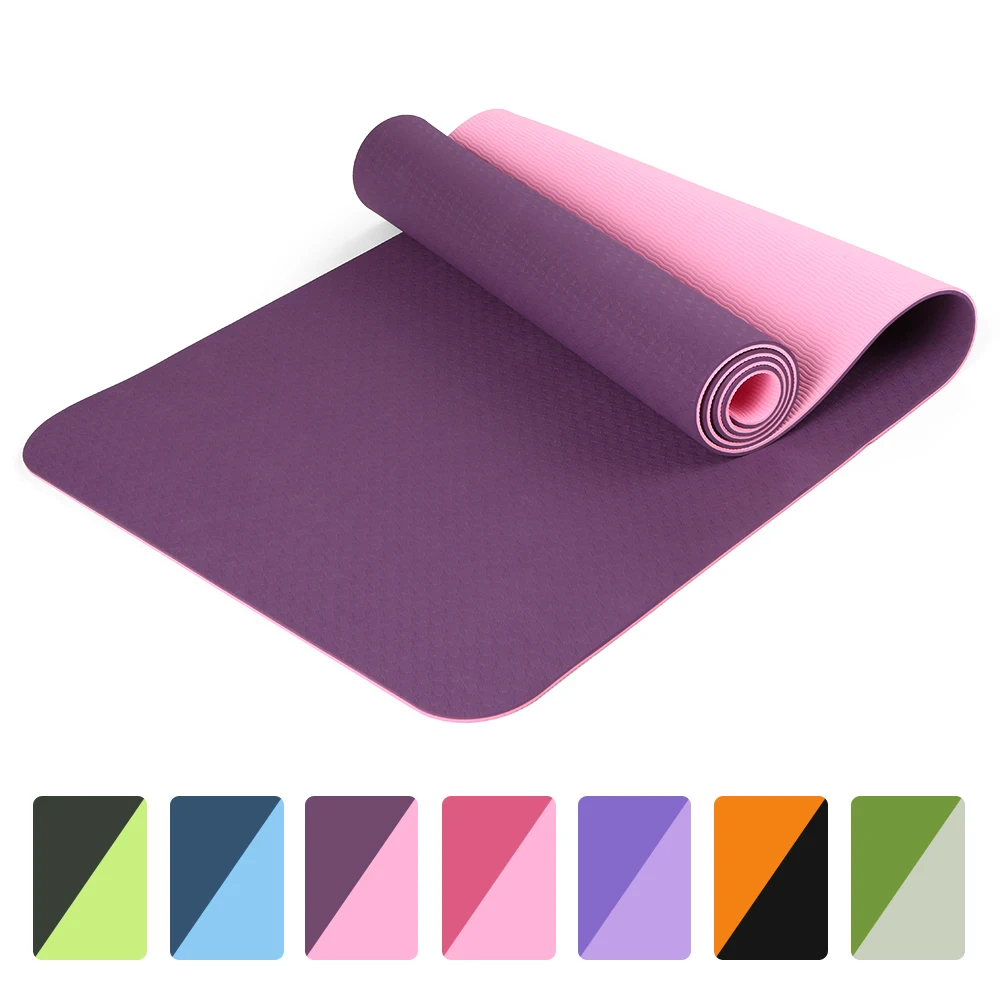 

72x24IN Non-slip Yoga Mat TPE Eco Friendly Fitness Pilates Gymnastics Mats With Carrying Strap and Storage Bag Indoor Outdoor