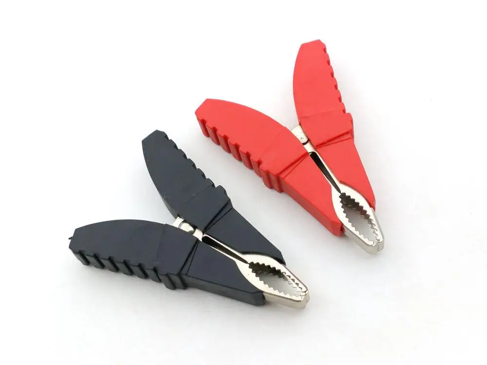 2 шт латунный изоляционный зажим типа крокодил для автомобильного зажима аккумулятора тестовые датчики