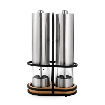 

Stainless Steel Electric Pepper Grinder Portable One-Handed Operation Spice Grain Mill Home Kitchen Grinding Tool