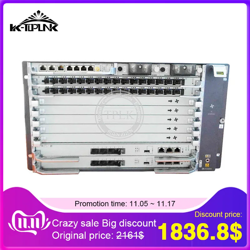 HUA WEI SmartAX MA5800-X7 OLT 10GE EPON/GPON OLT Opitcal линейный терминал, 2* MPLA управления с 4*10G портами, 2* PILA DC OLT питания