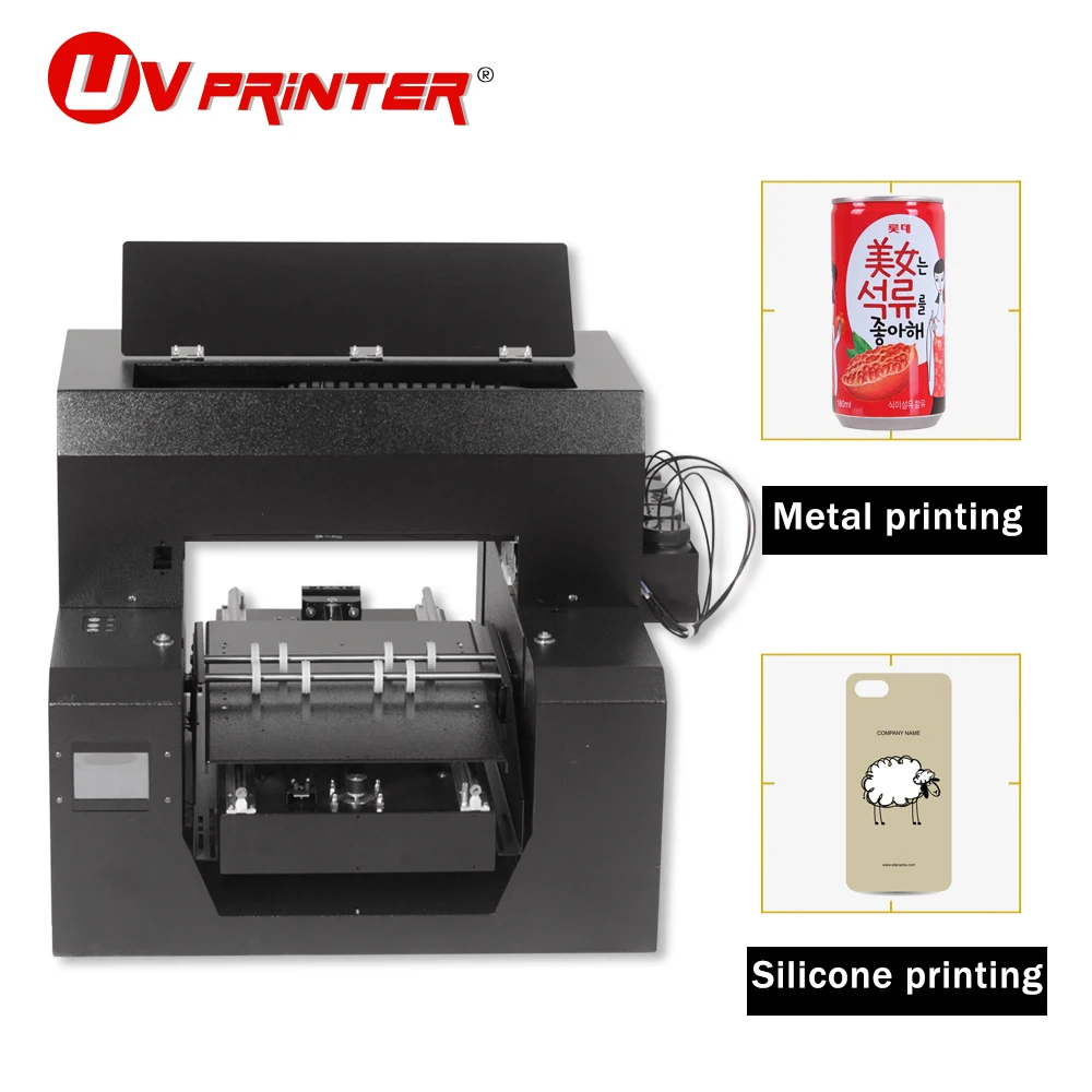 

Uv printer cylinder flat inkjet A3 with roller holder for mobile phone case/T-shirt/photo/card custom pattern printing