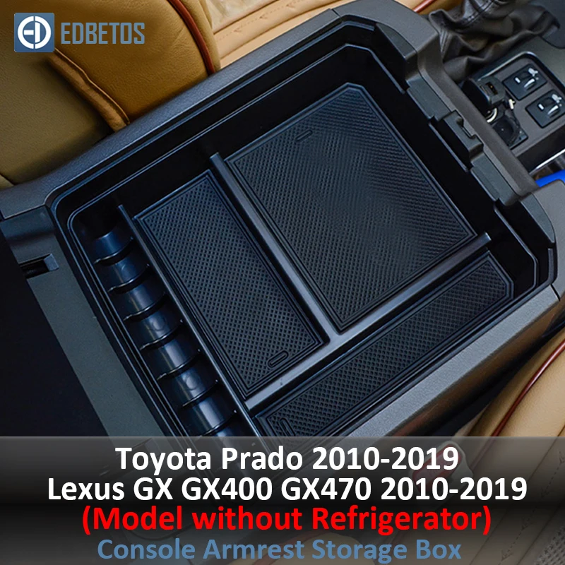 Подлокотник вторичный бардачок для Toyota Prado 2010- Lexus GX центральная консоль Органайзер лоток-Prado GX укладка - Цвет: AB091