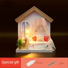 Kit de casa de muñecas en miniatura para niños y adultos, muebles de casa de muñecas en miniatura, Roombox, juguetes de madera, regalos de navidad