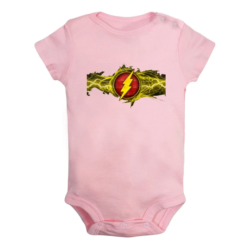 Комплект одежды для новорожденных мальчиков и девочек с принтом «Flash Barry Allen», «Sorry I'm Late», «Sorry I'm Late», комбинезон с принтом, боди для младенцев, хлопковые комплекты - Цвет: JcBaby2104PD