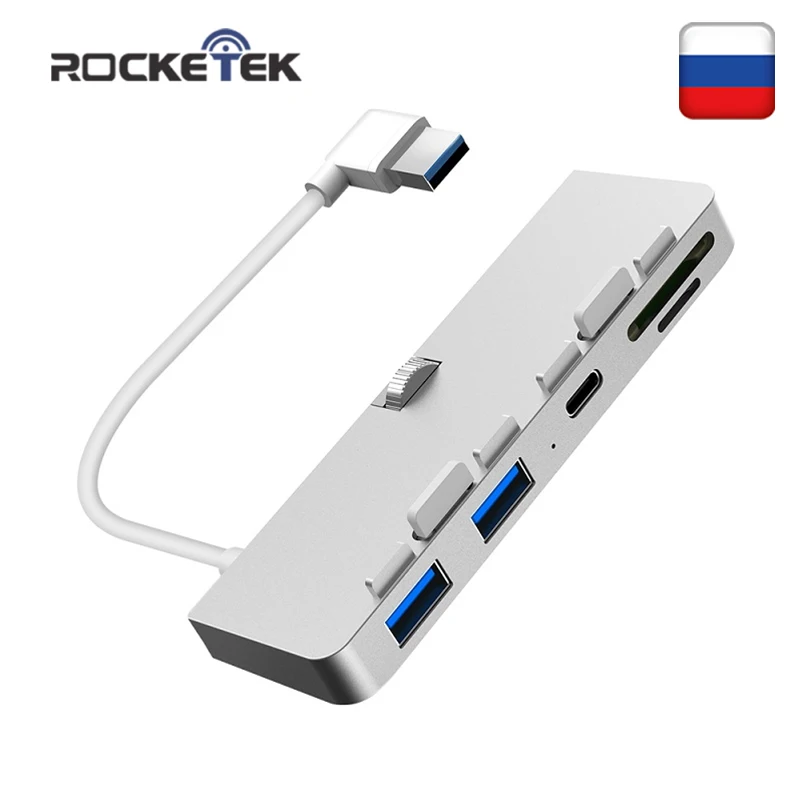 Rocketek multi usb 3,0 концентратор 3 порты и разъёмы адаптер splitter с SD/TF Card Reader Для iMac Slim Unibody pc компьютер интимные аксессуары