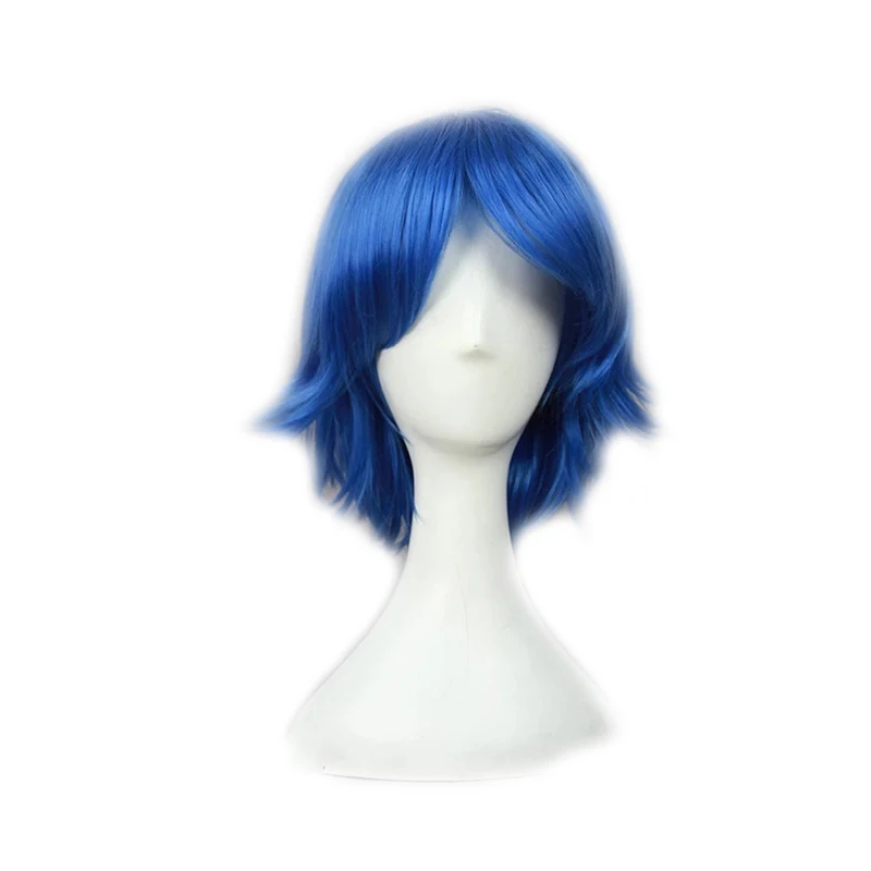 

Sailor Moon Sailor Mercury Mizuno Ami Short Styled Cyan Blue Heat Resistant Hair Anime costume Cosplay Wigs+ Hairnet