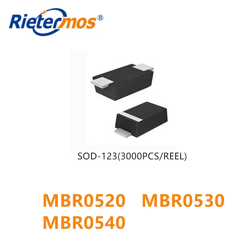 3000 шт MBR0520 MBR0530 MBR0540 SOD-123 Сделано в Китае | Электроника