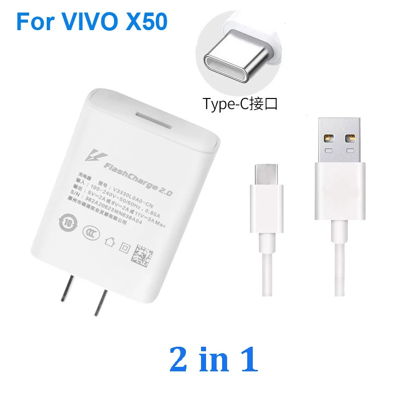 Original For Vivo X50 Usb Typec 33w Ultra Fast Flash Charging Flashcharg 2.0 Charger Cable Usb