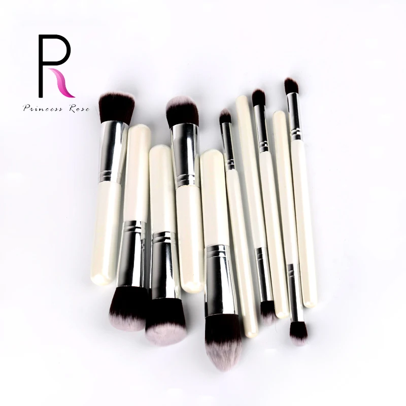 

New design 10 soft synthetic hair professional blush eyeshadow concealing eyebrows repair makeup brush set