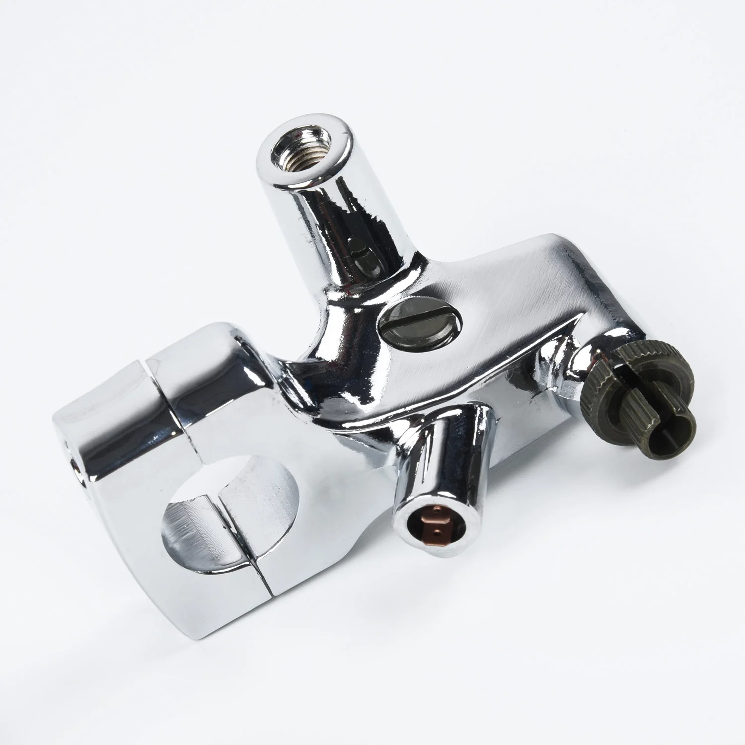 

Motorcycle Silver Clutch Lever Mount Holder For Harley Honda Shadow 600 VT750