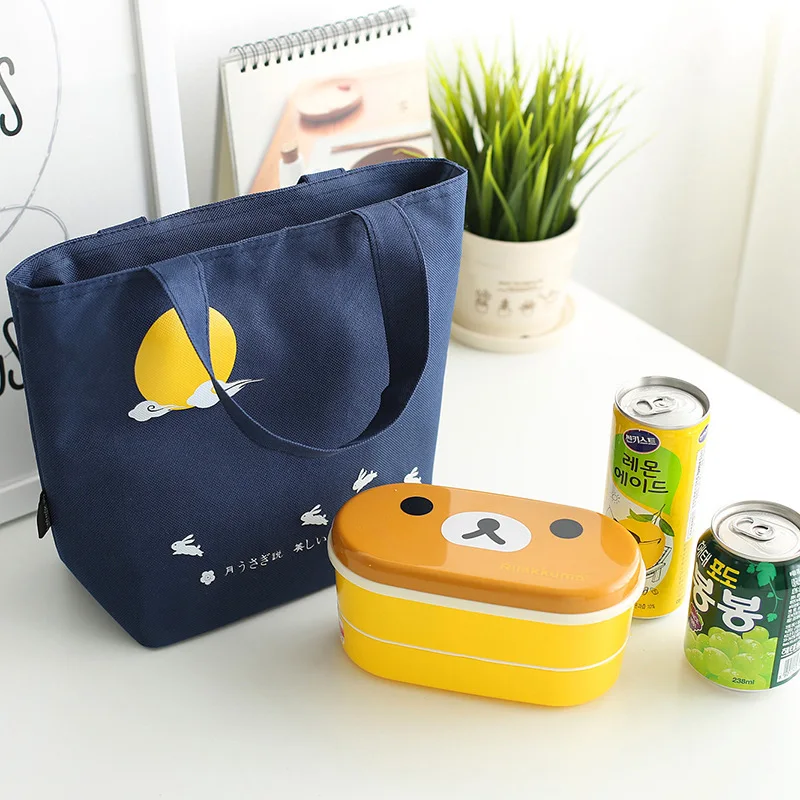 Восемь нулевых тканевых сумок стиль Bento Box Bag алюминиевая фольга термальная сумка студенческая пищевая сумка для переноски ланча напрямую от производителя Sel