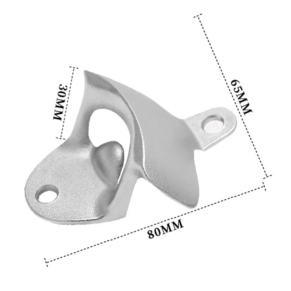 Capsule collection bucket Stainless Steel Bar Wall Mount Bottle Beer Opener Tool Cap Catcher Box #4C07 (1)