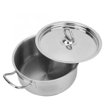 

20cm Diameter Stainless Steel Cooking Pot Cookware Household Kitchen Tool with Dual Handle Kitchen Cookware Cooking Noodle Pots